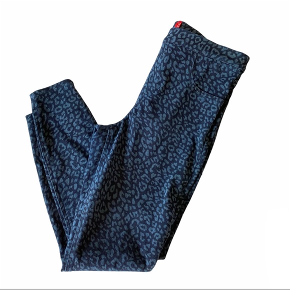 Spanx Jean ish Ankle Legging Leopard Print L - Picture 2 of 8